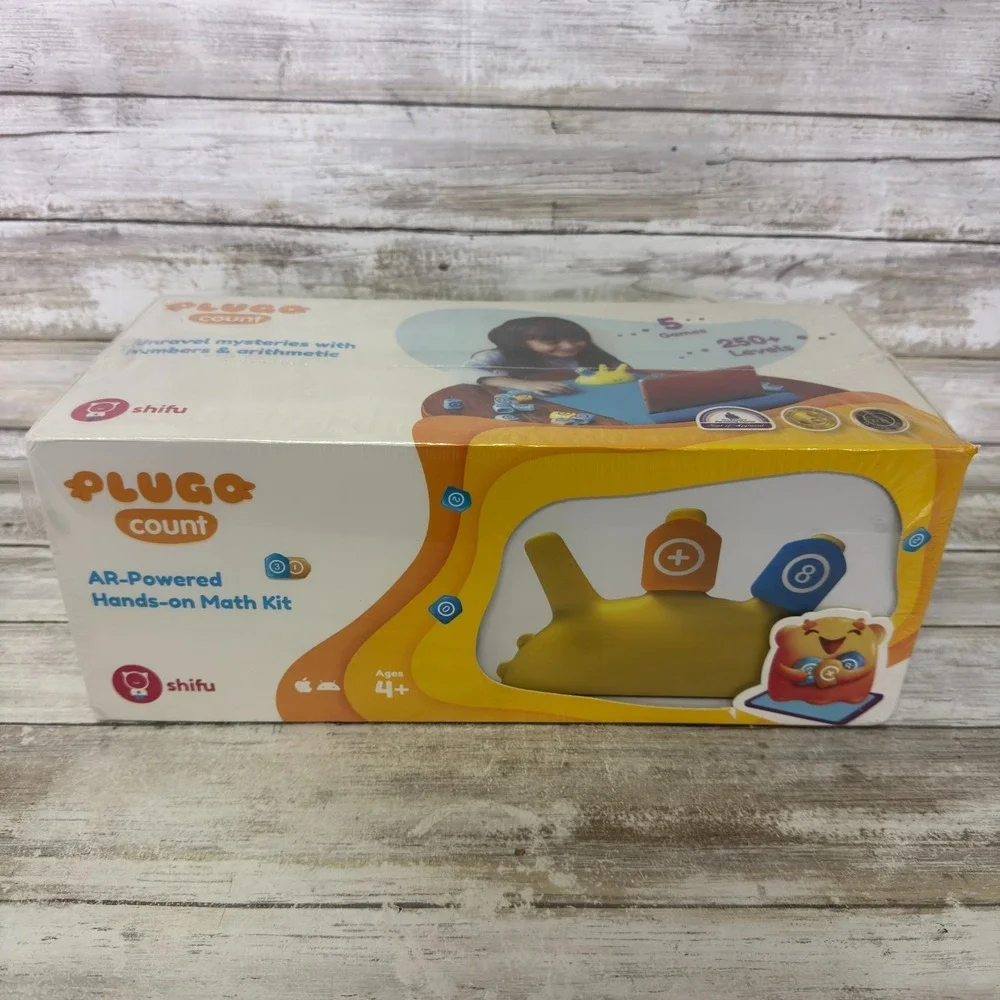 Shifu Plugo Count Math Game Stories & Puzzles Ages 4+ Create a Genius. Brand New